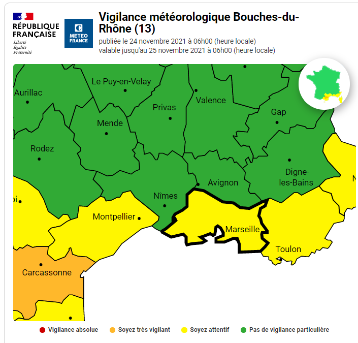 Pr Fecture Des Bouches Du Rh Ne Vigilancejaune